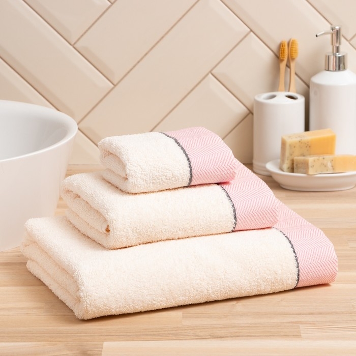 Полотенце махровое Love Life &laquo;Бриз&raquo; 50х80 см, розовый, 100% хл, 500 гр/м2