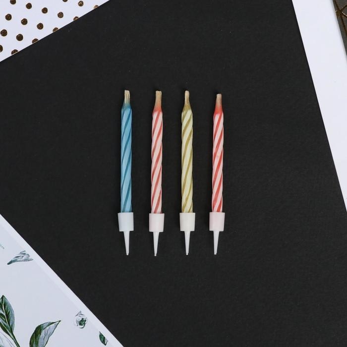 Свечи для торта незадуваемые &laquo;Магия мечты&raquo;, 10 шт., 5,7 х 0,4 см