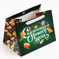 Пакет подарочный новогодний с широким дном &laquo;Новогодняя сказка&raquo;, 25 х 19 х 18 см, Новый год
