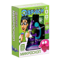 Микроскоп «Юный биолог», кратность увеличения x450, x200, x100, с подсветкой Микроскоп «Юный биолог», кратность увеличения x450, x200, x100, с подсветкой