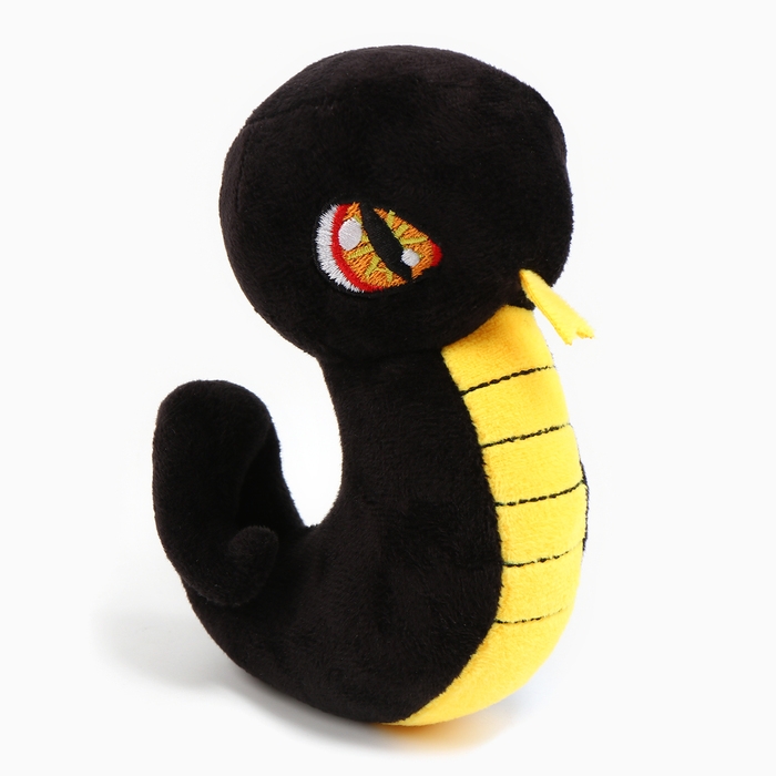 Новый год! Мягкая игрушка &laquo;Змейка&raquo;, чёрно-жёлтая
