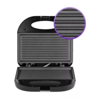 Бутербродница Kitfort КТ-3667, 750 Вт, 27.9х10.8 см, чёрная