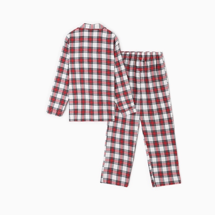 Пижама мужская из фланели (рубашка и брюки) KAFTAN р.54