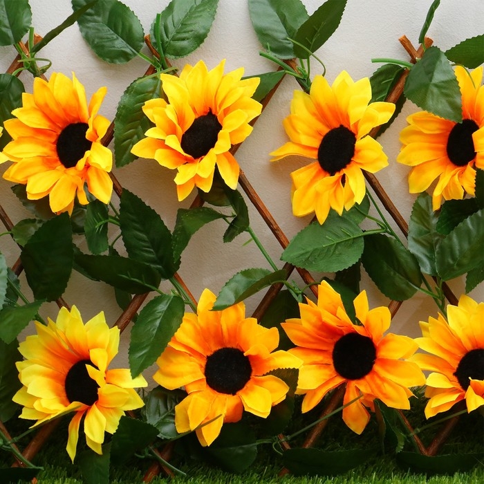 Ограждение декоративное, 110 &times; 40 см, &laquo;Подсолнухи&raquo;, Greengo