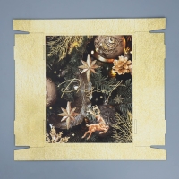 Коробка подарочная новогодняя складная &laquo;Фотографичная&raquo;, 31,2 х 25,6 х 16,1 см, Новый год