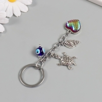 Брелок от сглаза металл "Черепашка с ракушкой и сердечком" 8 см Брелок от сглаза металл "Черепашка с ракушкой и сердечком" 8 см