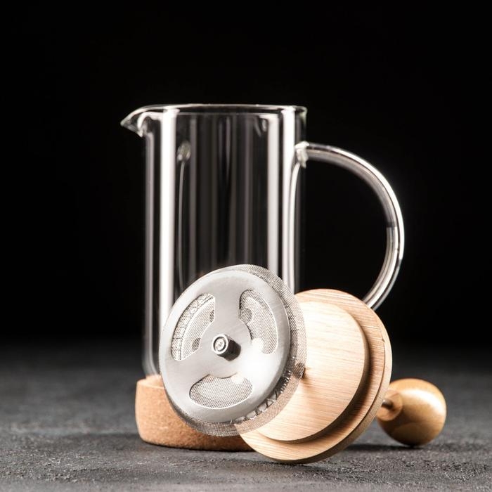 Чайник заварочный френч - пресс «Эко cork», 350 мл Чайник заварочный френч - пресс «Эко cork», 350 мл