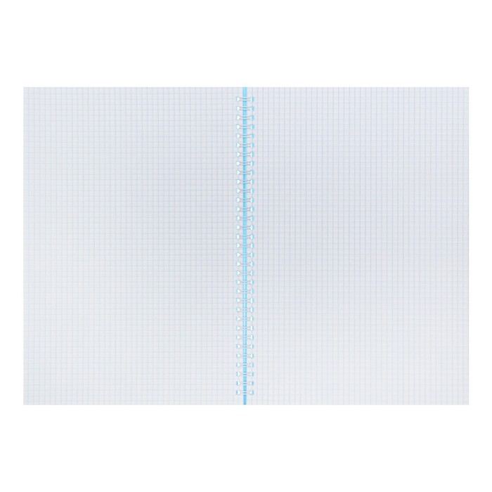 Тетрадь на гребне A4 48 листов в клетку Calligrata Синяя, пластиковая обложка, блок офсет Тетрадь на гребне A4 48 листов в клетку Calligrata Синяя, пластиковая обложка, блок офсет