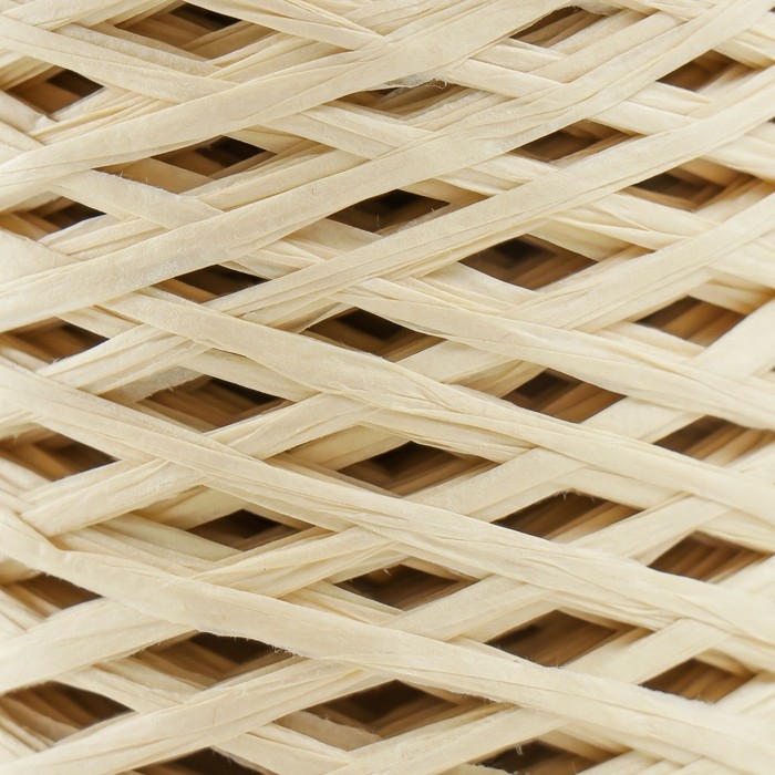 Пряжа 100% целлюлоза "Softino Raffia Color" ленточная, бежевая 200м &plusmn;2м 120 гр