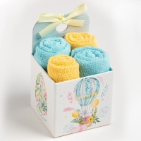 Набор декоративных махровых салфеток Этель «Светлая пасха» 30х30 см-4шт, хлопок, 340 г/м2 Набор декоративных махровых салфеток Этель «Светлая пасха» 30х30 см-4шт, хлопок, 340 г/м2