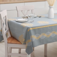 Клеёнка на стол &laquo;Золотой блик&raquo;, на тканевой основе, рулон 20 метров, ширина 137 см