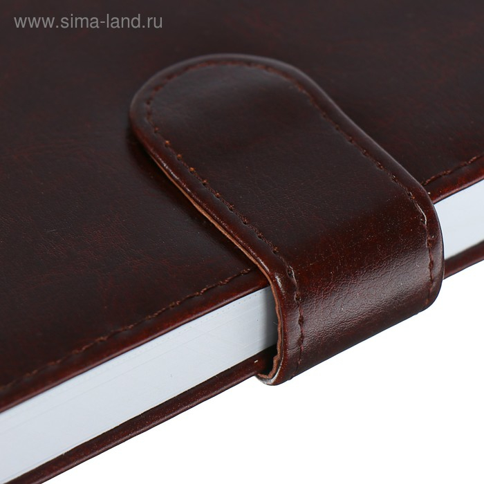 Ежедневник недатированный А5, 140 листов в клетку, с хлястиком, обложка пвх, МИКС