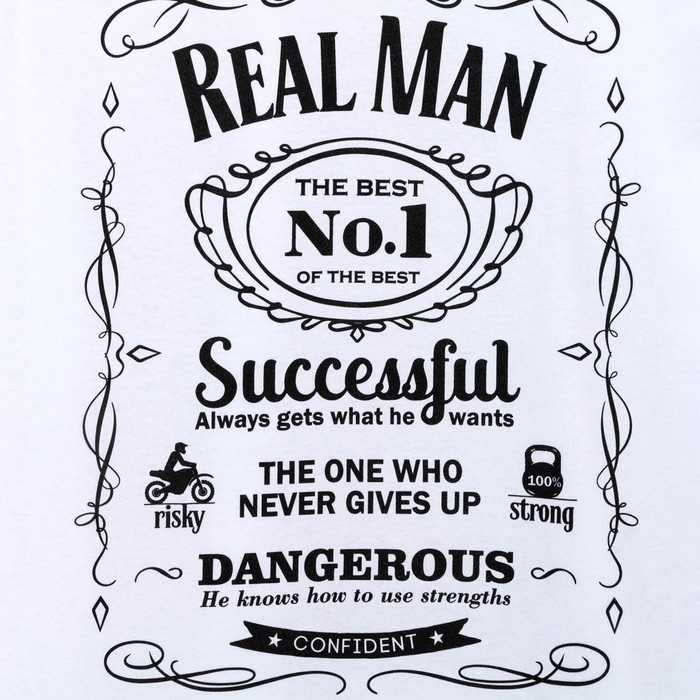 Футболка мужская KAFTAN Real man размер 54