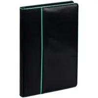 Ежедневник Alanis, недатированный, черный c бирюзовым Ежедневник Alanis, недатированный, черный c бирюзовым