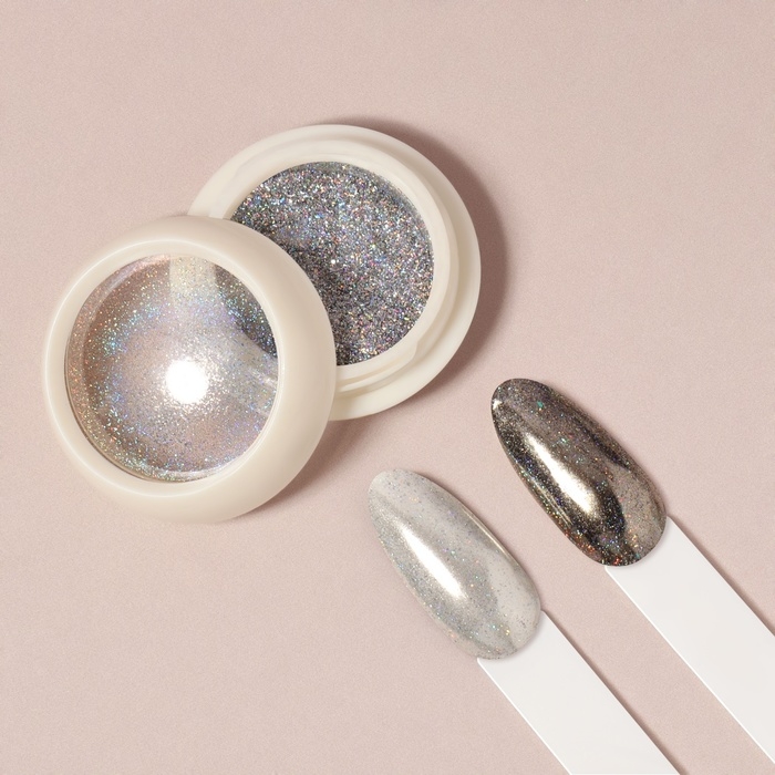 Втирка для ногтей, с аппликатором, цвет голография Втирка для ногтей, с аппликатором, цвет голография