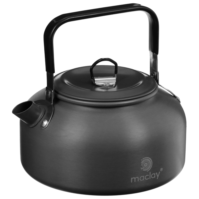 Набор туристической посуды Maclay: чайник, кастрюля, сковорода, в сетке