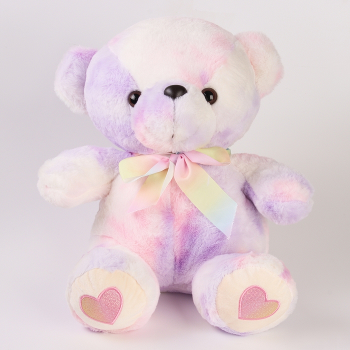 Мягкая игрушка &laquo;Медведь&raquo; с бантиком, цвет сиреневый, 43 см
