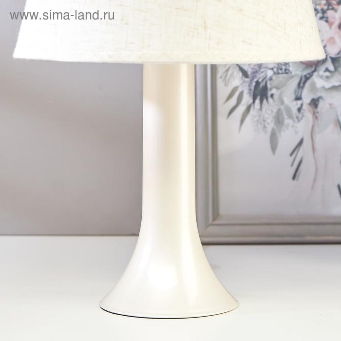 Лампа настольная 13204 1хЕ27 15Вт светло-бежевый d=22 см, h=34,5 см RISALUX