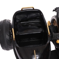 Электромобиль «Мотоцикл Чоппер», с коляской, EVA, цвет чёрный Электромобиль «Мотоцикл Чоппер», с коляской, EVA, цвет чёрный