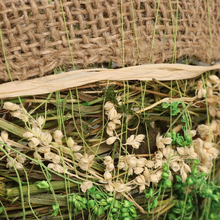 Кашпо, 23 х 20 х 13 см, трава