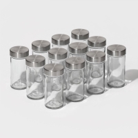 Набор стеклянных баночек для специй на подставке Magistro «Модерн», 12 шт Набор стеклянных баночек для специй на подставке Magistro «Модерн», 12 шт