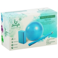 Набор для йоги Sangh: блок, ремень, мяч, цвет фиолетовый Набор для йоги Sangh: блок, ремень, мяч, цвет фиолетовый