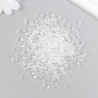 Бисер стекло 6/0 "Прозрачный" перламутр 450 гр Бисер стекло 6/0 "Прозрачный" перламутр 450 гр