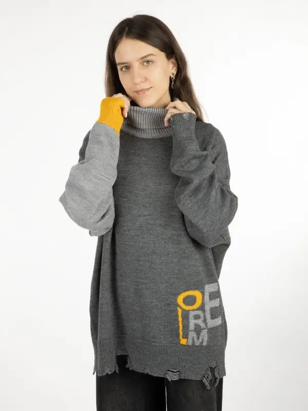 Свитер оверсайз Tricksy Net Grange на заказ, полушерсть, размер S/M