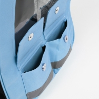 Рюкзак для переноски кошек и собак, с окном для обзора, голубой