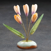 Цветы &laquo;Подснежники&raquo;, 5 цветков, селенит