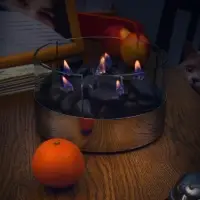 Настольный камин Magnifique с базальтовыми камнями, ver.2