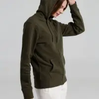 Толстовка на молнии с капюшоном унисекс King, хаки, размер XS Толстовка на молнии с капюшоном унисекс King, хаки, размер XS