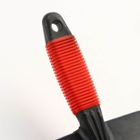 Пуходерка "Риф" без капель с резиновой ручкой, средняя, 10 х 14 см, чёрно-красная Пуходерка "Риф" без капель с резиновой ручкой, средняя, 10 х 14 см, чёрно-красная