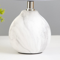 Настольная лампа "Гуте" 1хE14 белый-серый 15х15х26 см RISALUX