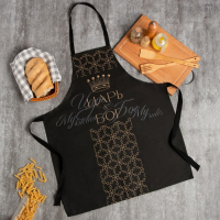 Фартук "Доляна" Царь, 70х60 см, 100% хлопок, 160г/м2 Фартук "Доляна" Царь, 70х60 см, 100% хлопок, 160г/м2