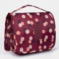 Косметичка-несессер на молнии, цвет бордовый