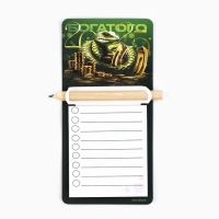 Магнит новогодний с блоком для записи и карандашом &laquo;Новый год: Новогодний&raquo;, МИКС