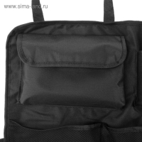 Органайзер на заднее сиденье 87 х 47 см, 8 карманов, черный