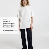 Футболка оверсайз унисекс Lavinia, белая, размер M/L Футболка оверсайз унисекс Lavinia, белая, размер M/L