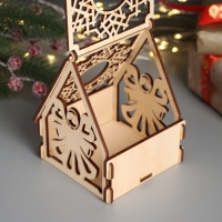 Новогодняя шкатулка-домик "Ангел" 12х10х14 см Новогодняя шкатулка-домик "Ангел" 12х10х14 см