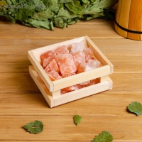 Соль гималайская колотая розовая в ящике, 1 кг Соль гималайская колотая розовая в ящике, 1 кг