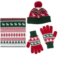 Шарф Mirakler, красный с зеленым Шарф Mirakler, красный с зеленым