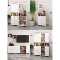 Стеллаж 300, 300х300х776, Квадро/Дуб золотой крафт