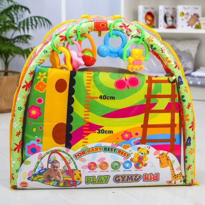 Развивающий коврик с дугами &laquo;Жирафик&raquo;, 83x62 см, Крошка Я