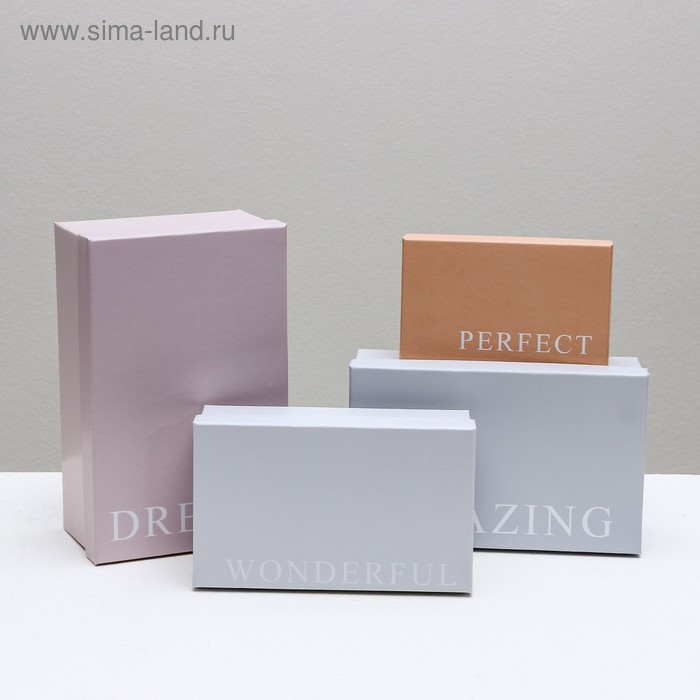 Набор коробок 10 в 1, упаковка подарочная, &laquo;Нежный&raquo;, 12 х 7 х 4 - 32.5 х 20 х 12.5 см