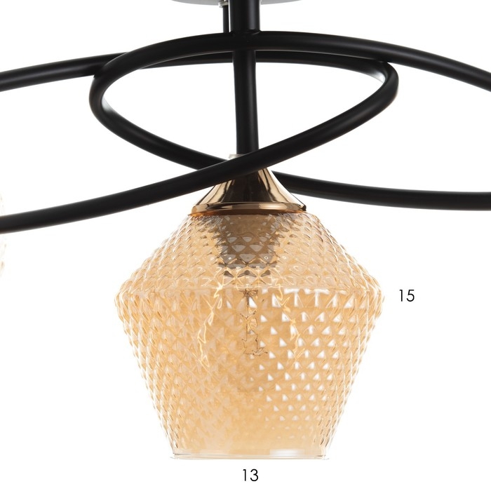 Люстра Люстра "Изота" 5хE27 40Вт черный 75х34х30 см BayerLux