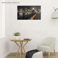Картина на холсте "Вечерняя набережная" 60*100 см