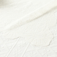 Скатерть Доляна Ажур цв.бежевый 140*200 &plusmn;5 см, 100%п/э