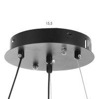 Люстра BayerLux "Алиот" LED 80Вт 3000-6000К черный 44х42х31-131 см