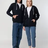 Толстовка на молнии с капюшоном Unit Siverga темно-синяя, размер S